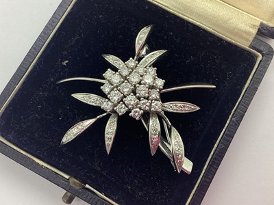 Lot 208 - A Highly Decorative 18ct White Gold Diamond...