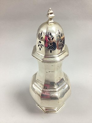 Lot 111 - A Large Hallmarked Silver Sugar Caster, Mappin...