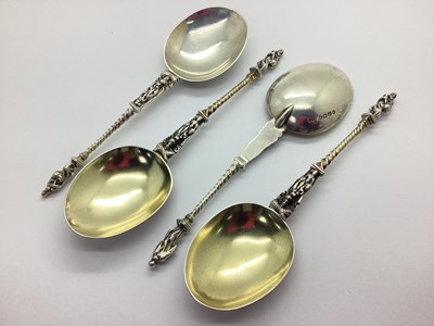 Lot 131 - A Set of Three Victorian Hallmarked Silver...