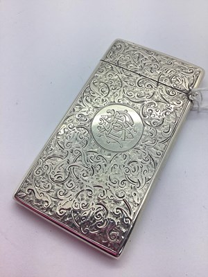 Lot 148 - A Decorative Edwardian Hallmarked Silver Card...