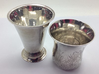 Lot 103 - An Edwardian Scottish Hallmarked Silver Vase,...
