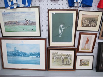 Lot 1049 - Cricket Prints, including Terry Gorman's final...