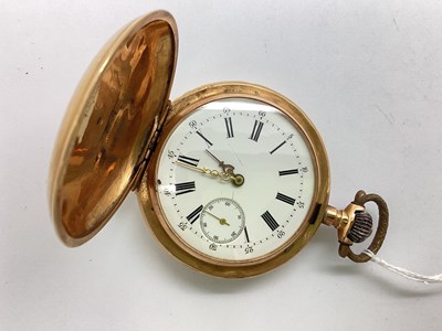 Lot 338 - A XIX Century Hunter Cased Pocket Watch, the...