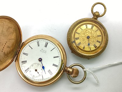 Lot 344 - Prescot England; A Gold Plated Cased Hunter...