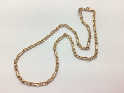 Lot 176 - A 9ct Gold Fancy Link Chain, (12.5grams).