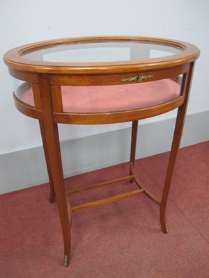 Lot 1578 - A XIX Century Style Mahogany Oval Shaped...