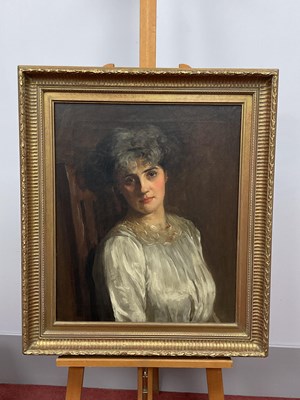 Lot 1154 - ENGLISH SCHOOL (Late XIX Century) Portrait of...