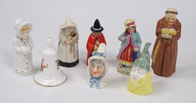 Lot 1110 - A Royal Worcester Porcelain Candle Snuffer...