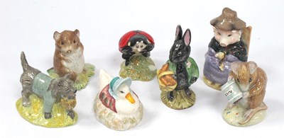 Lot 1104 - Seven Royal Albert Beatrix Potter Figures, to...