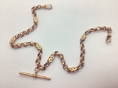 Lot 373 - An Antique Belcher Link Albert Chain, the...
