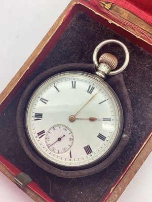 Lot 330 - A Hallmarked SIlver Cased Openface Pocketwatch,...