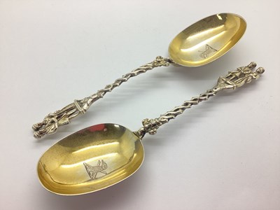 Lot 39 - A Pair of Victorian Hallmarked Silver Parcel...