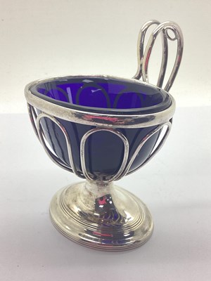 Lot 28 - A Georgian Hallmarked Silver Pedestal Salt,...