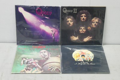 Lot 496 - Four Queen LPs, to include Queen (EMI EMC3006,...