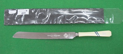 Lot 1311 - Sheffield Wednesday 1935 Bread Knife with Two...