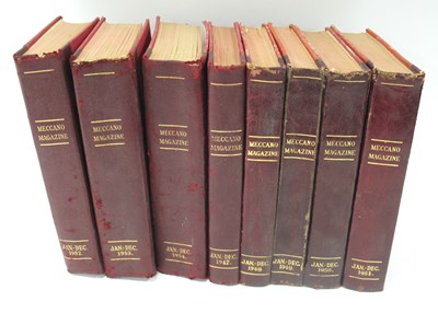 Lot 1377 - A Set of Eight Consecutive Years of Meccano...