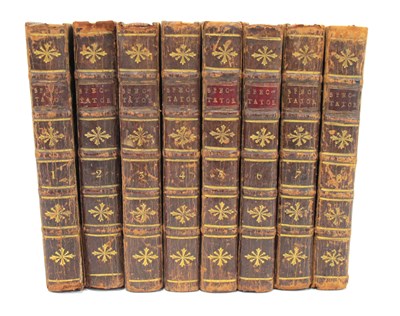 Lot 1346 - The Spectator, vols 1-8, 1753, London, printed...