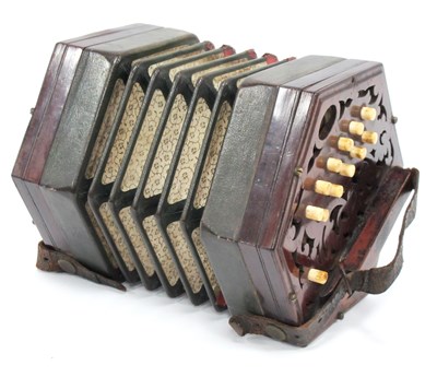 Lot 1386 - A G. Jones Early XX Century Concertina, twenty...