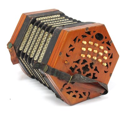 Lot 1390 - A Lachenal Early XX Century Concertina, with...