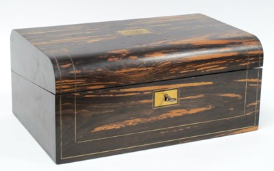 Lot 1291 - A Mid XIX Century Coromandel Writing Slope,...