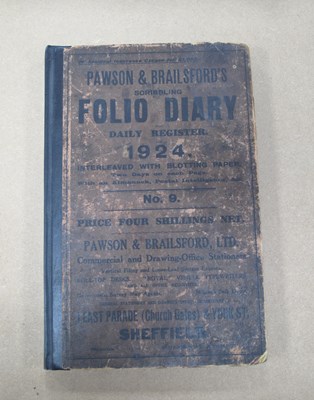 Lot 1342 - Cricket - Pawson & Brailsford's Folio Diary...