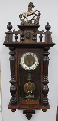 Lot 1470 - A Late XIX Century Vienna Wall Clock, with...