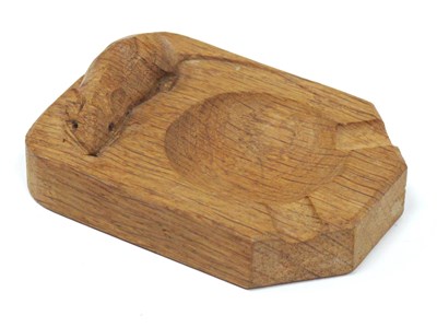 Lot 1315 - A Robert Thompson 'Mouseman' Oak Ashtray, with...