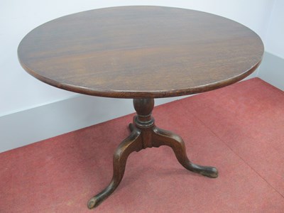 Lot 1529 - An XVIII Century Oak Pedestal Table, with...