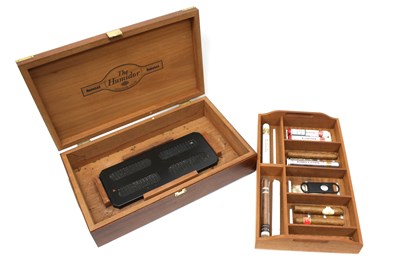 Lot 1290 - Tobacco - A XX Century Hardwood Cigar Humidor,...
