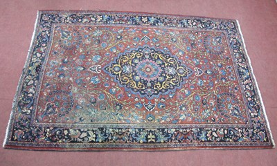 Lot 1474 - A Middle Eastern Rug, with a central medallion...