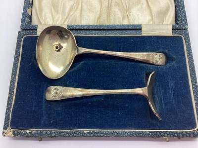 Lot 31 - Walker & Hall; A Hallmarked Silver Baby Spoon...