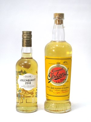 Lot 1439 - Spirits - Scandanavian Gilde Juleaquavit 2018,...