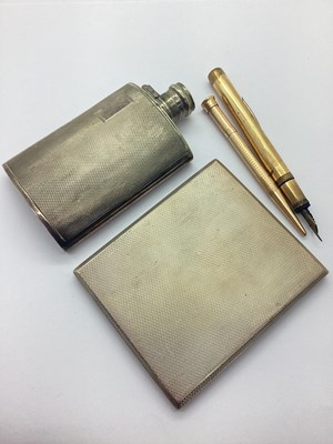 Lot 11 - A Hallmarked Silver Cigarette Case, W.T.T & Co,...