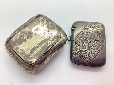 Lot 9 - A Hallmarked Silver Vesta Case, Birmingham...