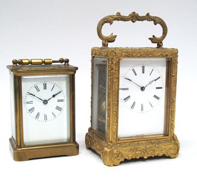 Lot 1462 - A French Early XX Century Brass Cased Carriage...