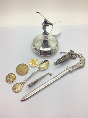 Lot 39 - Golfing Interest - A Hallmarked Silver Trophy...
