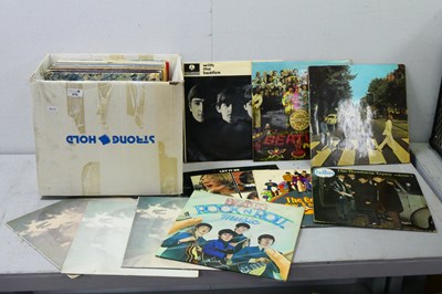 Lot 475 - Beatles and Related LPs, thirty-eight (some...