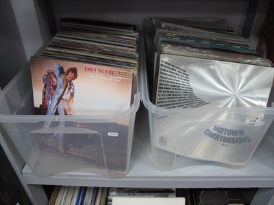 Lot 1125 - A Quantity of LPs, in two boxes, featuring pop,...