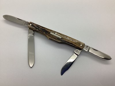 Lot 606 - Stan Shaw (Sheffield); Four Blade Penknife,...