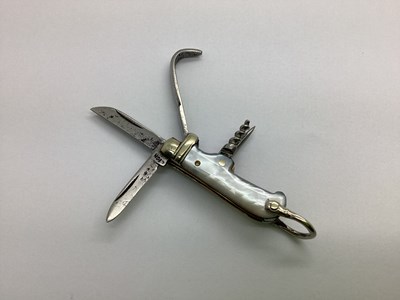 Lot 461 - A Miniature Combination Sportsman's Folding...