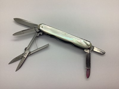 Lot 444 - A Sheffield Made Multi Blade Folding Pocket...