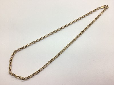 Lot 73 - A 9ct Gold Elongated Belcher Link Chain,...