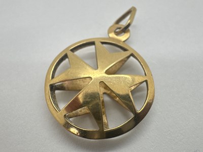 Lot 70 - A Maltese Cross Pendant, of circular openwork...