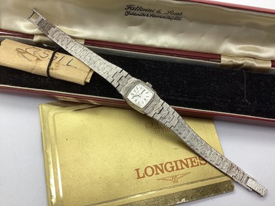 Lot 202 - Longines; A Vintage '925' Ladies Wristwatch,...