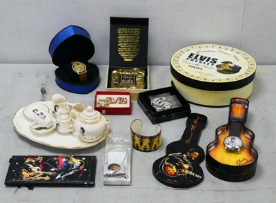 Lot 424 - Elvis Presley Memorabilia, includes a bone...