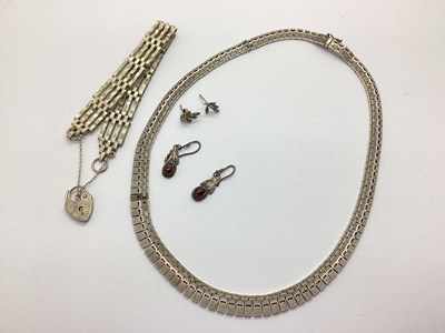 Lot 156 - A Modern Collarette Style Necklace, comprising...