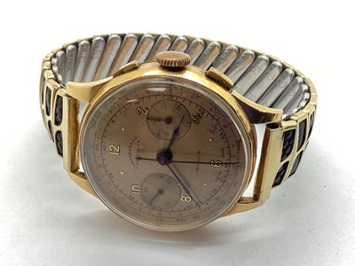 Lot 208 - Chronographe Precision; A Vintage Gent's...
