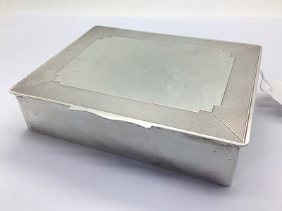 Lot 7 - Mappin & Webb; A Hallmarked Silver Cigarette...