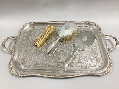 Lot 16 - A Hallmarked Silver Mounted Three Piece...