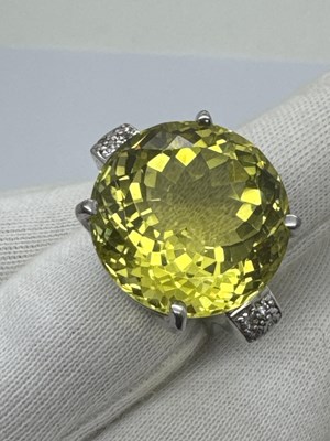 Lot 138 - A Modern Statement Stone Set Cocktail Ring,...